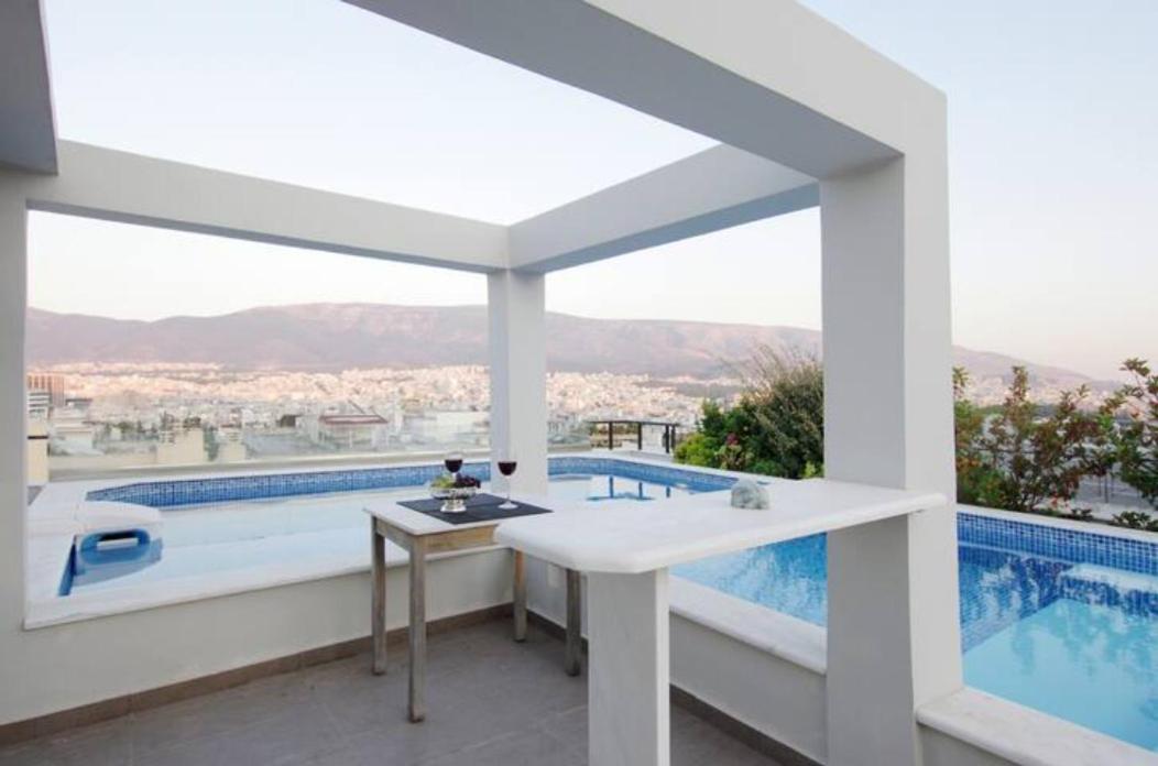 Apartamento Athens Lycabettus Hill Penthouse, Private Roof Garden & Pool Exterior foto